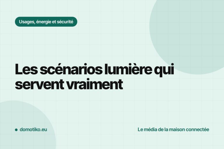 Éclairage automatique : les scénarios qui changent vraiment le quotidien