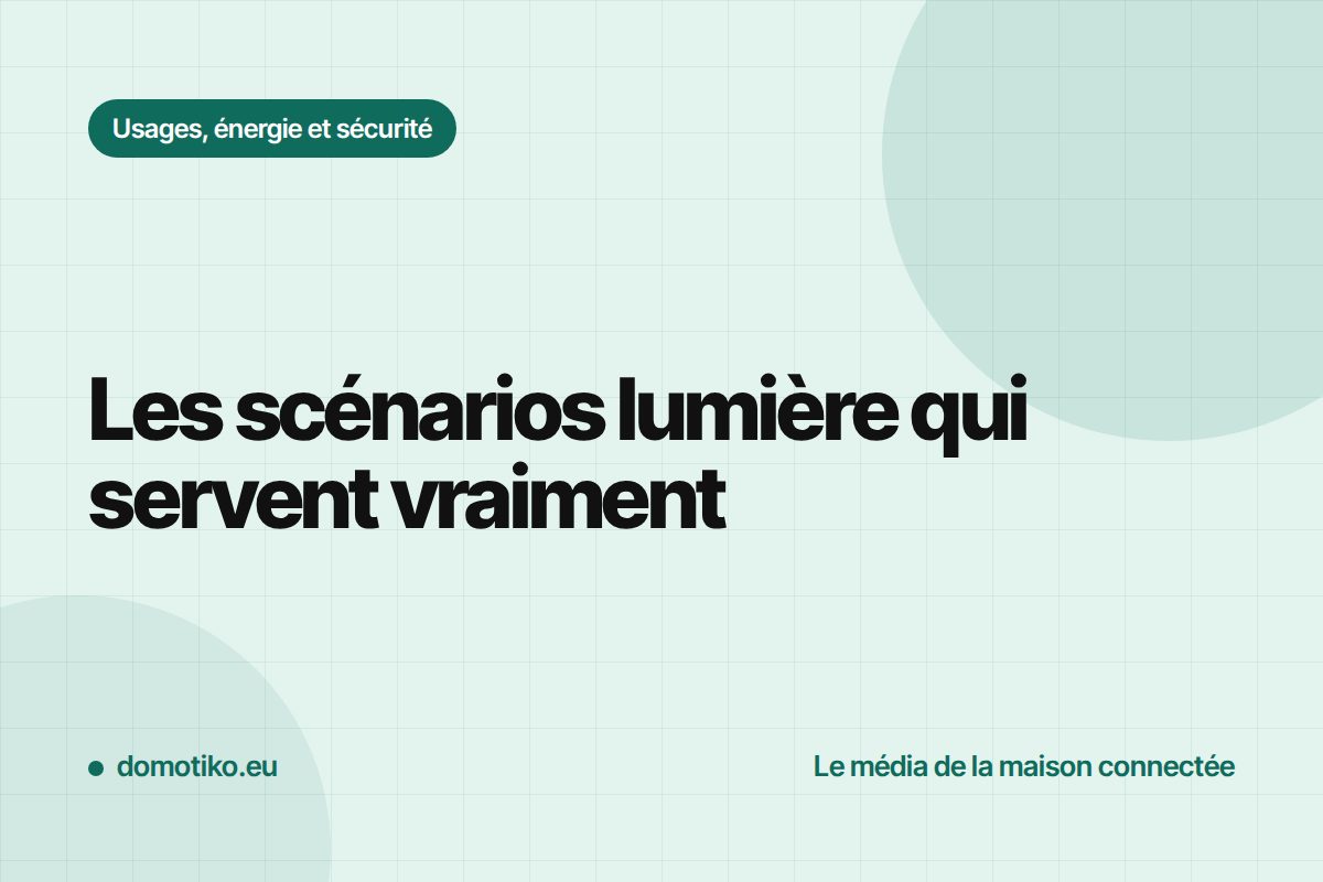 Éclairage automatique : les scénarios qui changent vraiment le quotidien